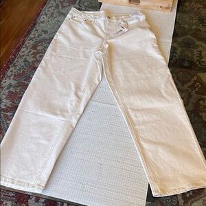 Chic Cream Wide-Leg Pants